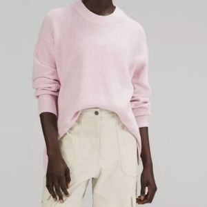 Lululemon merino wool blend ribbed sweater